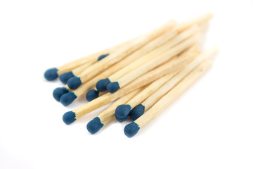 Matches isolated on white background