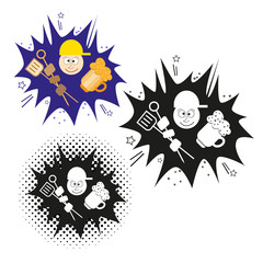 Grilling Party Stamps