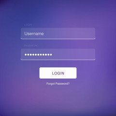 Vector Minimalistic Log in Form