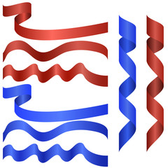 Fototapeta premium Ribbon set