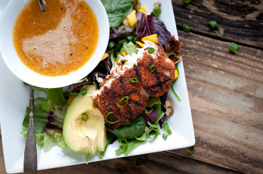 Blackened Mahi On Summer Salad