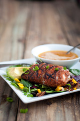 Blackened Mahi on Summer Salad