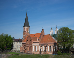 Fototapeta na wymiar Vytautas' the Great Church of the Assumption of The Holy Virgin Mary