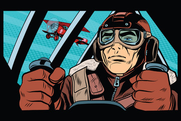 Pilot flying military aircraft © studiostoks