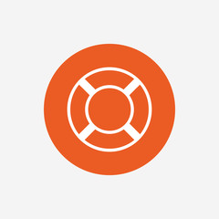 Lifebuoy sign icon. Life salvation symbol.