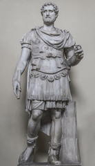 Statue of a nobel roman man, Rome, Italy