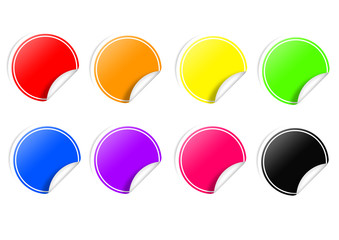 Farbiges Sticker Set