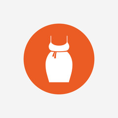 Pregnant woman dress sign icon. Maternity symbol
