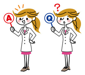 白衣　女性　Q&A