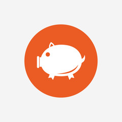 Piggy sign icon. Pork symbol.