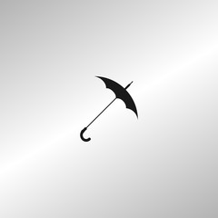 Umbrella symbol flat vector icon