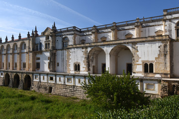 Fototapeta na wymiar Rear facade of the Convent of the Order of Christ, Tomar. Portugal