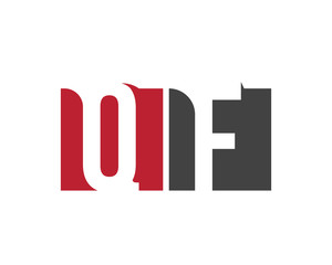 QF red square letter logo for  factory, fashion, firm, foundation, federation