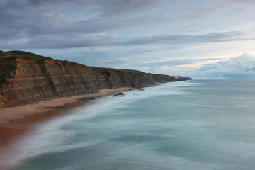 Praia de Magoito, no parque natural Sintra-Cascais, Portugal