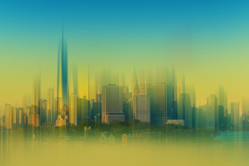 Fototapeta premium Cityscape Abstract Background