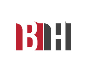 BH red square letter logo for hotel, health, house, home, hall