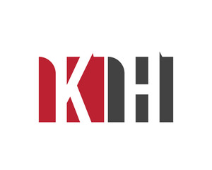 KH red square letter logo for hotel, health, house, home, hall