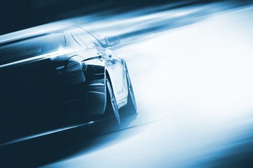 Fototapeta na wymiar Speeding Car Background