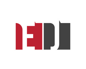 EJ red square letter logo for job, journal, justice, journey, jewelry