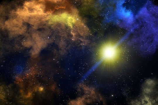 Colorful nebulas