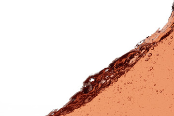 Rose wine splash - close up abstract background