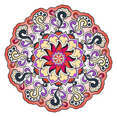 Bright abstract pattern, mandala. 