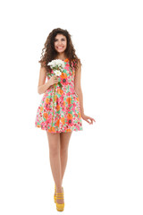 Girl with chrysanthemum