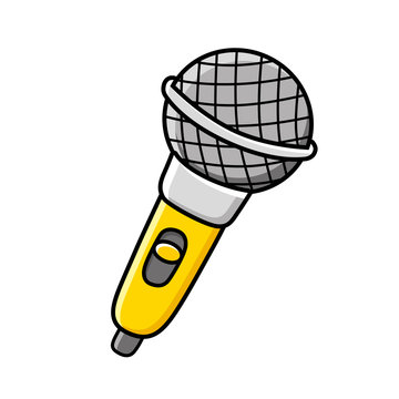 Yellow microphone.