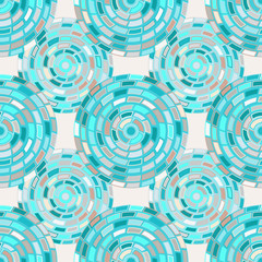 seamless pattern of circles kaleidoscope