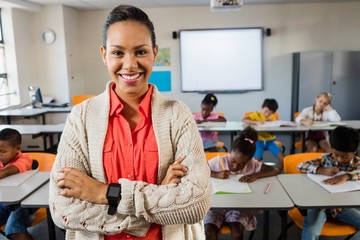 Portrait of smiling teacher 