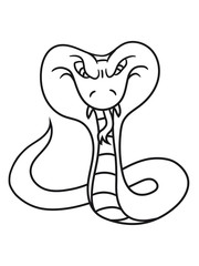 cobra poisonous dangerous cool design evil snake bite