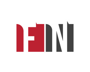 FN red square letter logo  for network, nutrition, news, nation, north