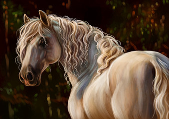 Obraz na płótnie Canvas Лошадь