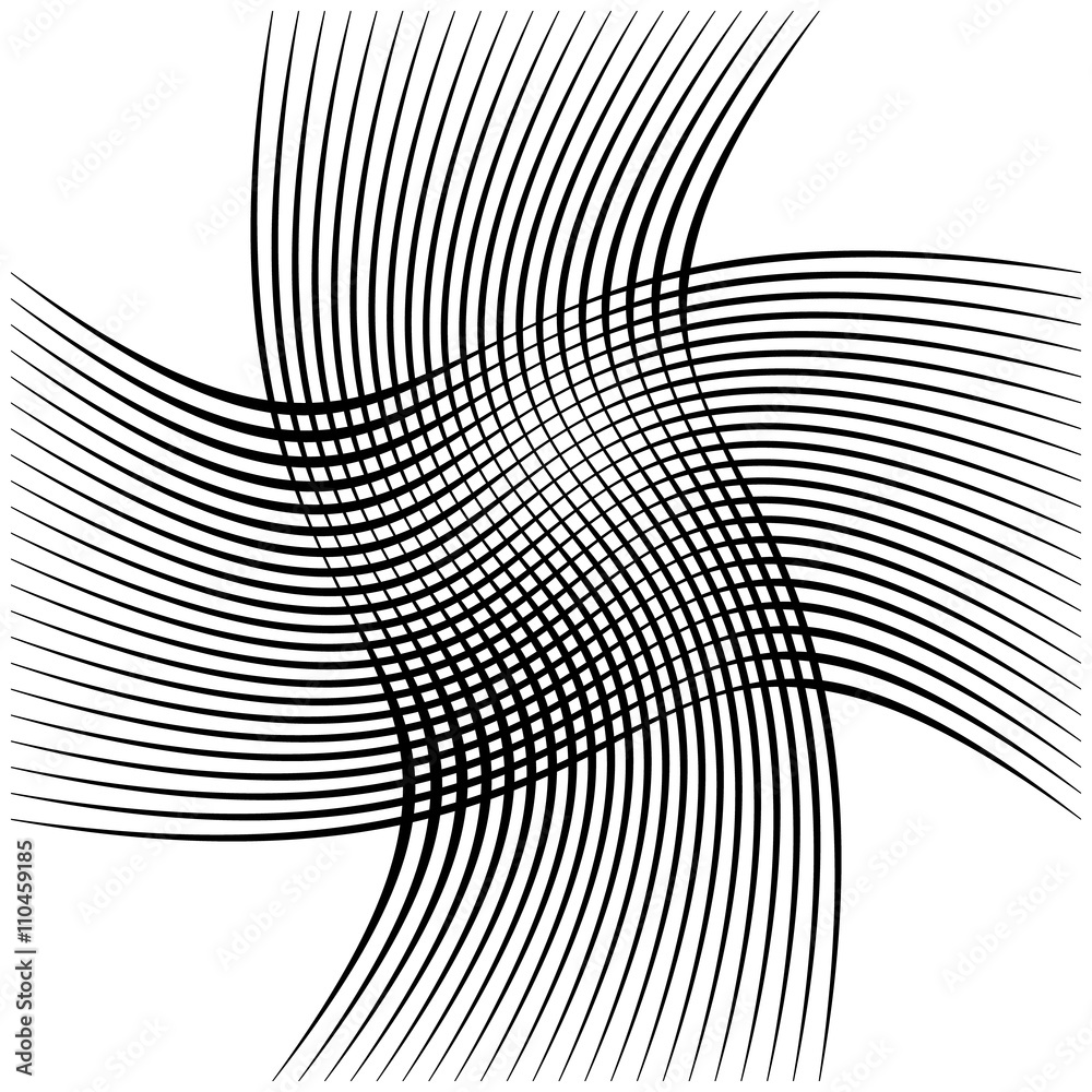 Poster Abstract intersecting lines, grid mesh pattern