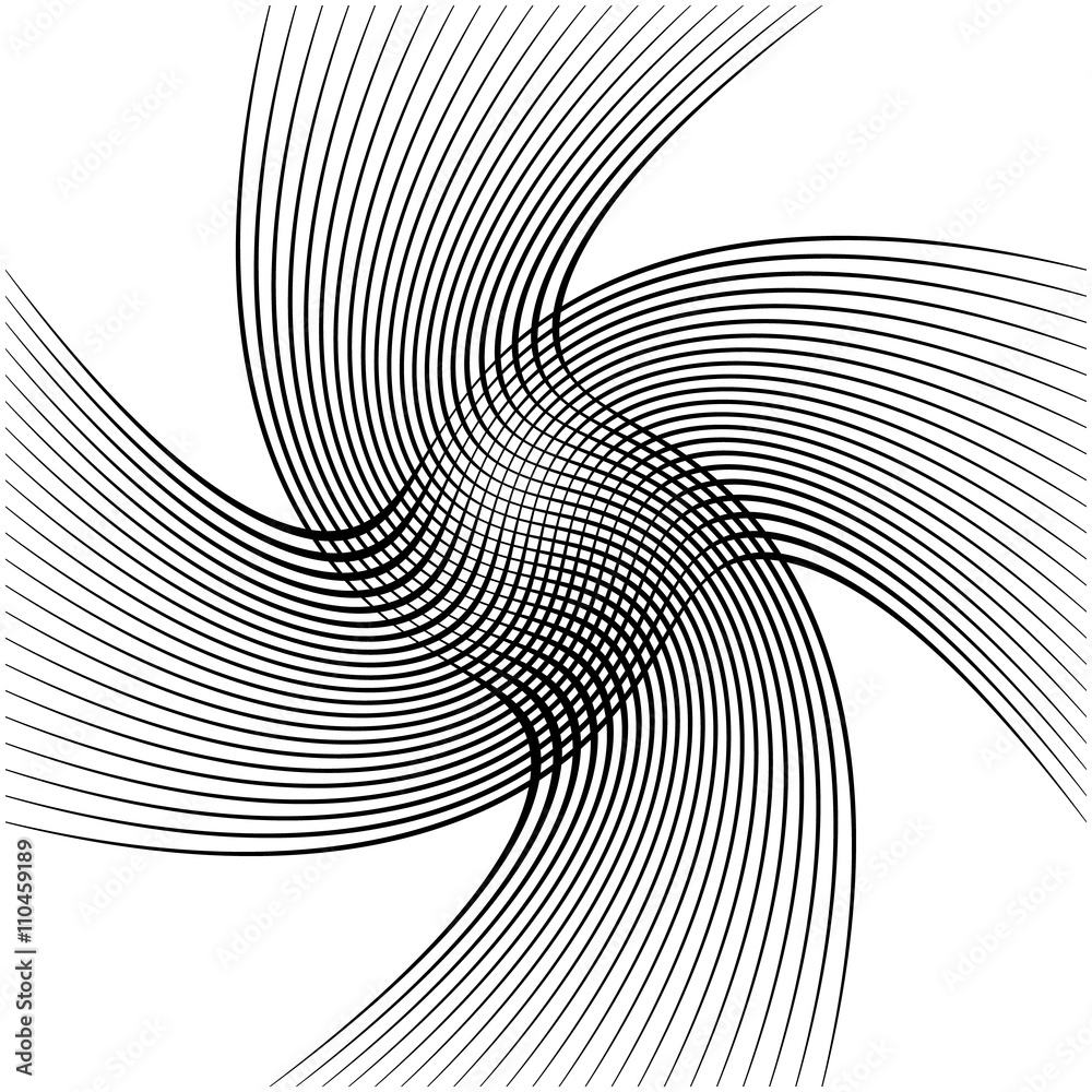 Aufkleber Abstract intersecting lines, grid mesh pattern