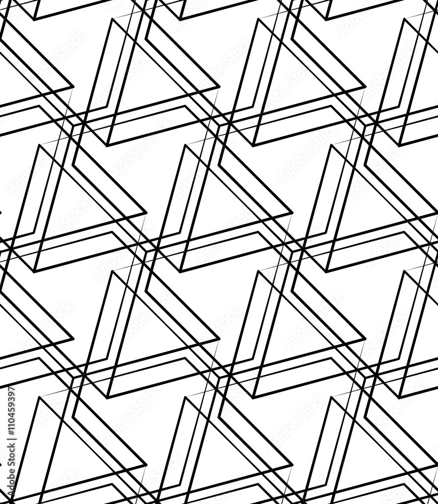 Poster Grid, mesh seamless monochrome pattern. Intersecting lines.