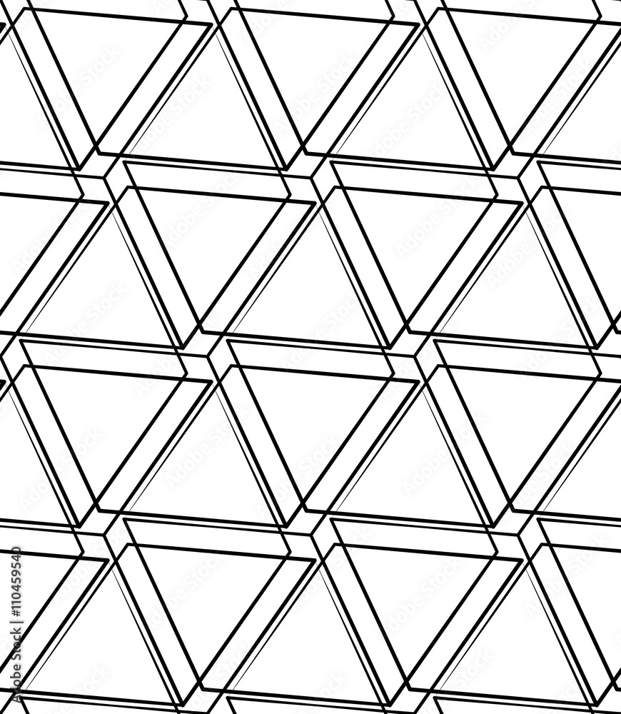 Poster Grid, mesh seamless monochrome pattern. Intersecting lines.
