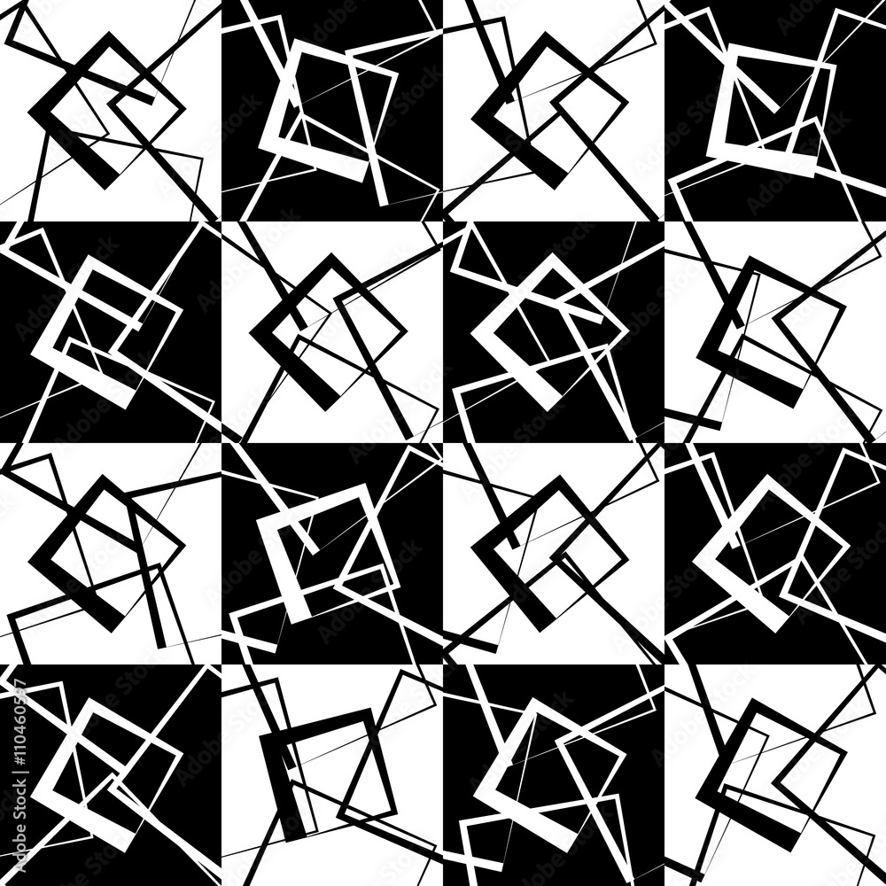 Poster mosaic of random, scattered lines.
