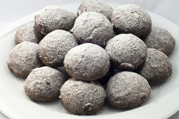 Fototapeta na wymiar Oriental sweets on a white background cookie truffle
