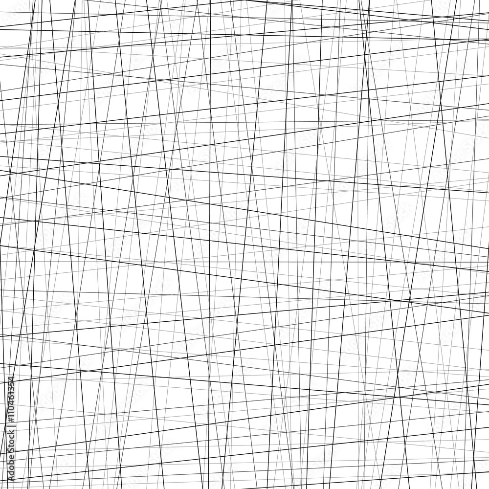 Aufkleber abstract monochrome texture with straight intersecting lines.