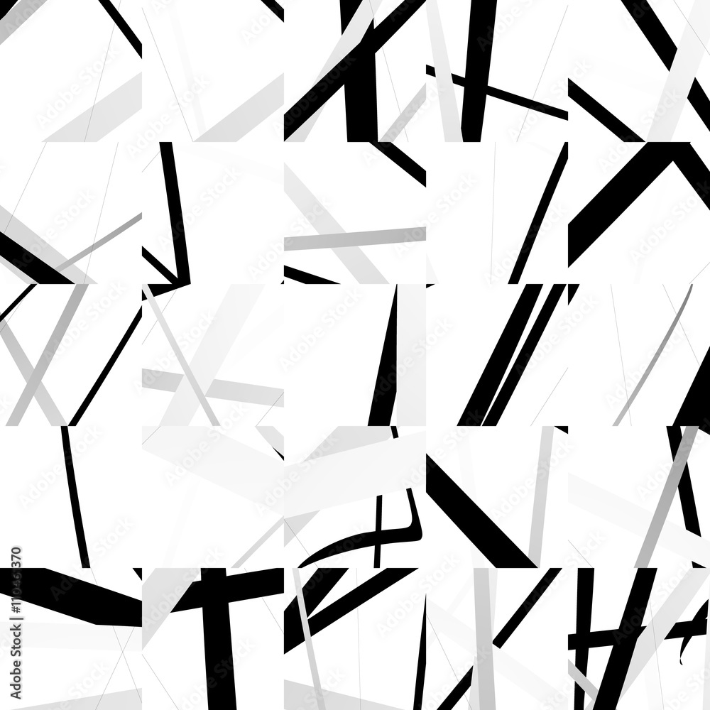 Fototapete Seamless pattern with mosaic of random shapes.