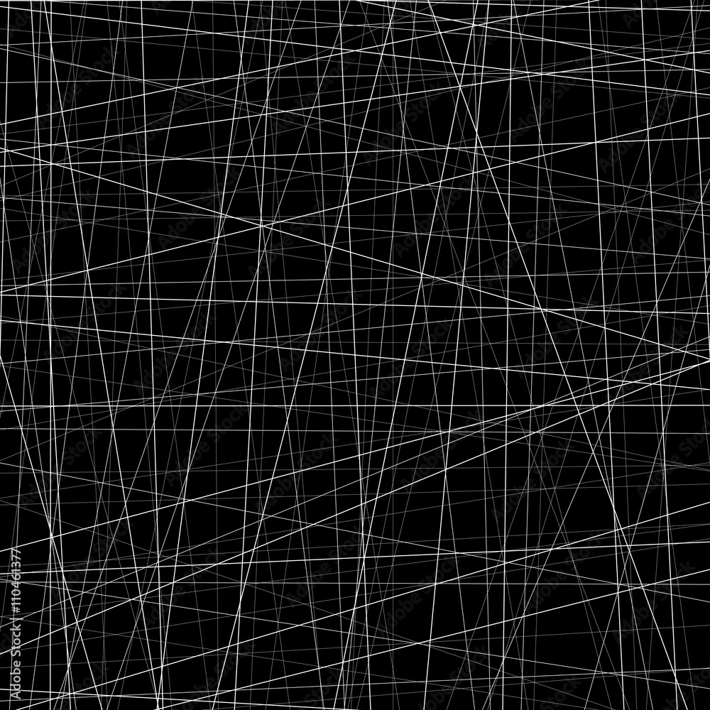 Poster Abstract monochrome texture with straight intersecting lines.