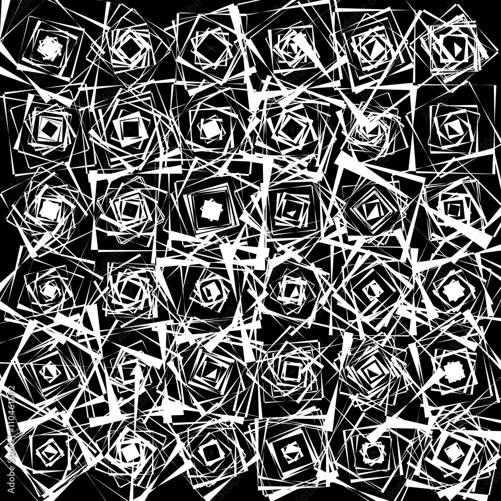 Poster random squares seamless geometric texture. monochrome abstract b