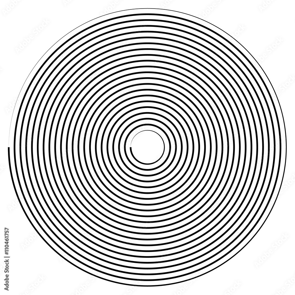 Poster Abstract radiating contour lines.