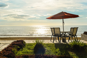 rest point by the beach