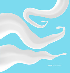 White abstract liquid background