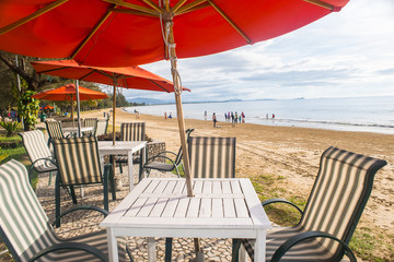 rest point by the beach