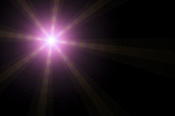 Obraz premium Abstract lens flare light over dark background