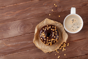 Donut and coffee