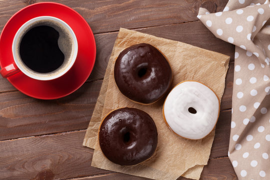 Donuts and coffee